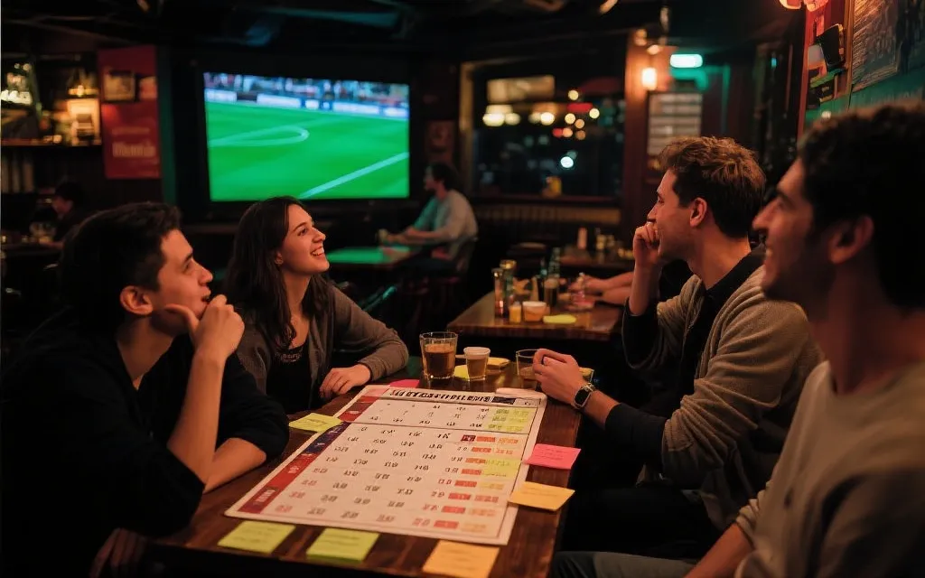 朋友在小餐吧用日历和群聊协同安排2026世界杯越南时间观赛约局